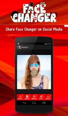 Funny Face Changer android App screenshot 1